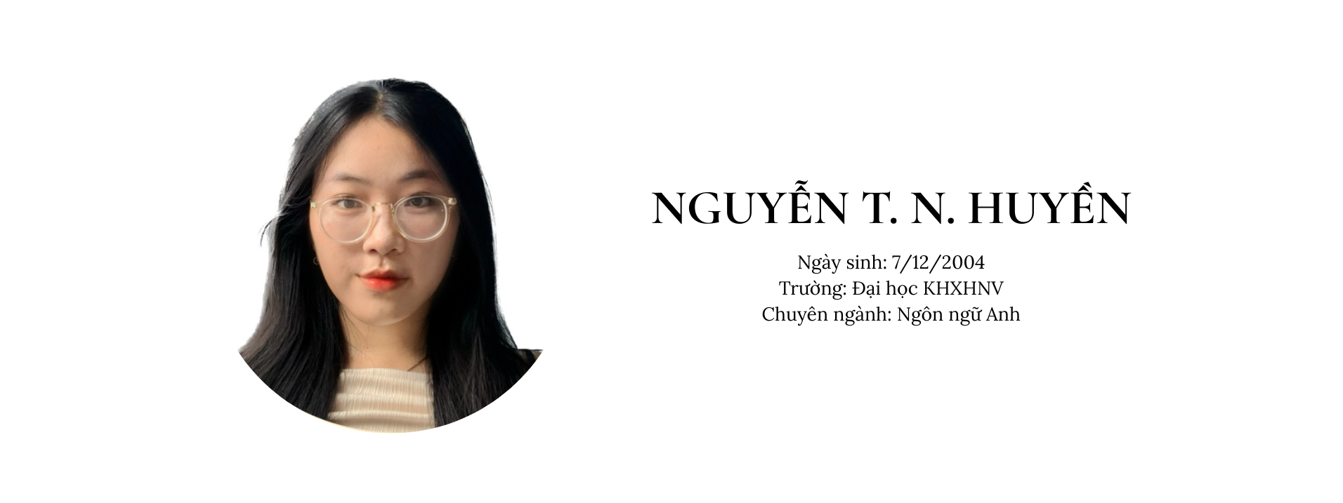 Nguyễn Huyền - Gia sư nổi bật của gia sư Duy Thức