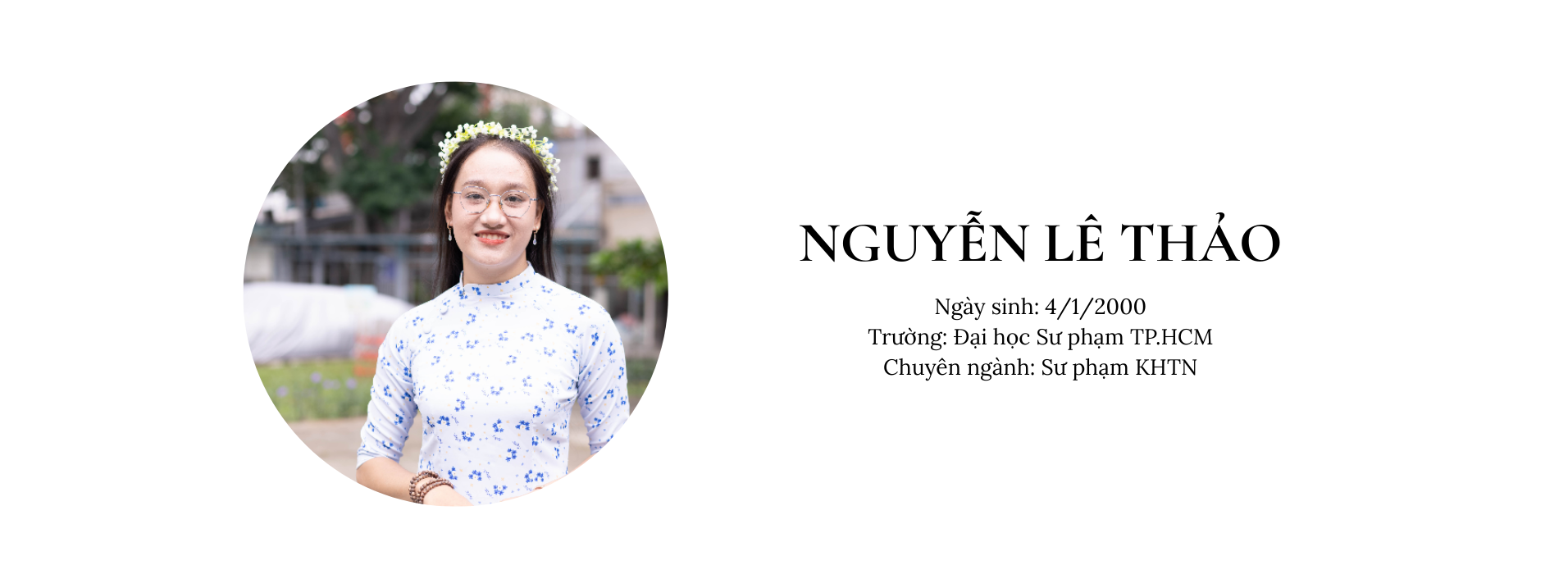 Nguyễn Lê Thảo - Gia sư nổi bật của gia sư Duy Thức